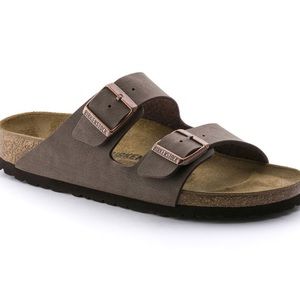 Brown Birkenstocks worn twice!